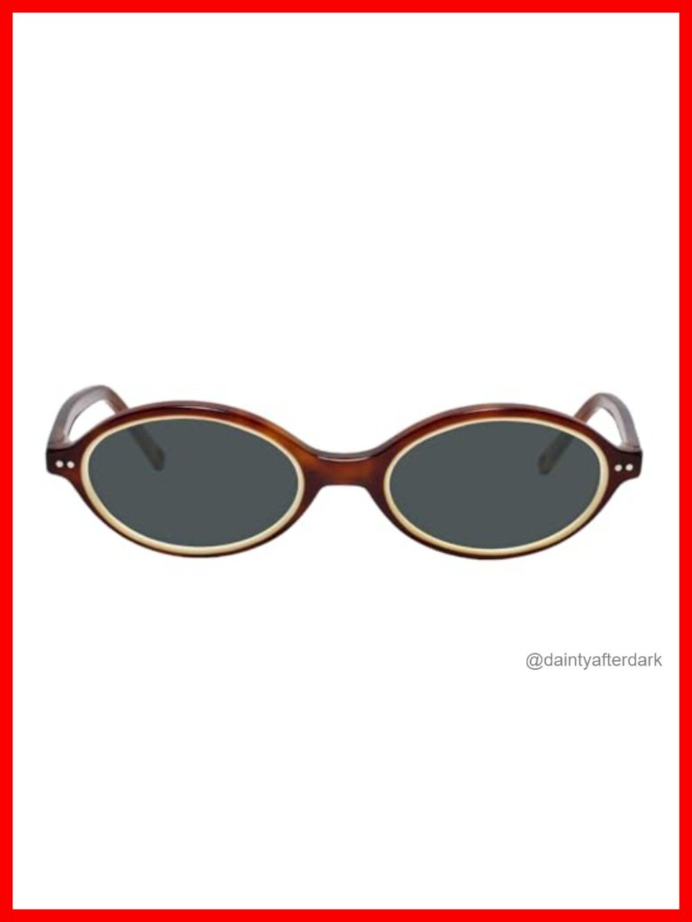 Oval Polarized Sunglasses UV400 Retro Lightweight Full Rim